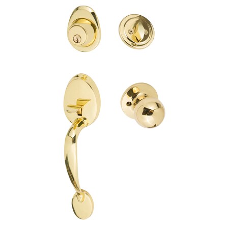 Sure-Loc Hardware Sure-Loc Hardware Alta Handleset, Tahoe Handleset Trim, Polished Brass AT507-TA 3